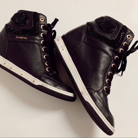 bebe wedge sneakers